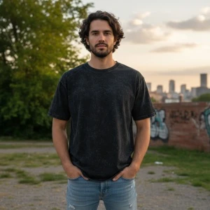 Superjockk Acid Washed Round Neck Tshirt Superjockk Acid Washed Round Neck Tshirt