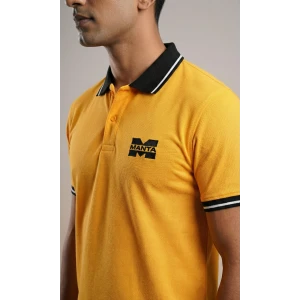 Premium Polo Custom Embroidery Logo Tshirt yellow color