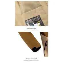 Superjockk DOUBLE LAYER warm up jacket sports double jacket superjockk in khaki color
