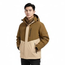 sports double jacket superjockk in khaki color