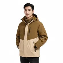 Superjockk DOUBLE LAYER warm up jacket sports double jacket superjockk in khaki color