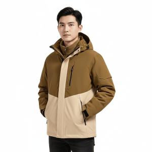Superjockk DOUBLE LAYER warm up jacket sports double jacket superjockk in khaki color