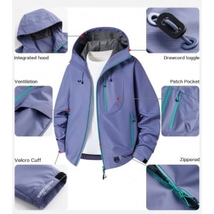 sports jacket superjockk in blue color