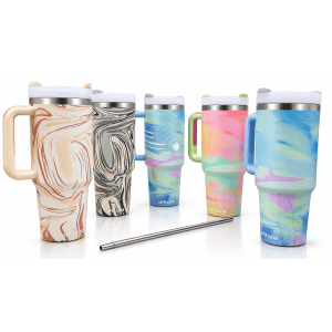 superjockk 1200 ml ss304 marble tumbler 