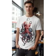 Superjockk Octopus Round Neck Tshirt Superjockk Octopus Round Neck Tshirt