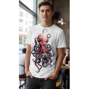 Superjockk Octopus Round Neck Tshirt Superjockk Octopus Round Neck Tshirt