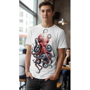 Superjockk Octopus Round Neck Tshirt Superjockk Octopus Round Neck Tshirt