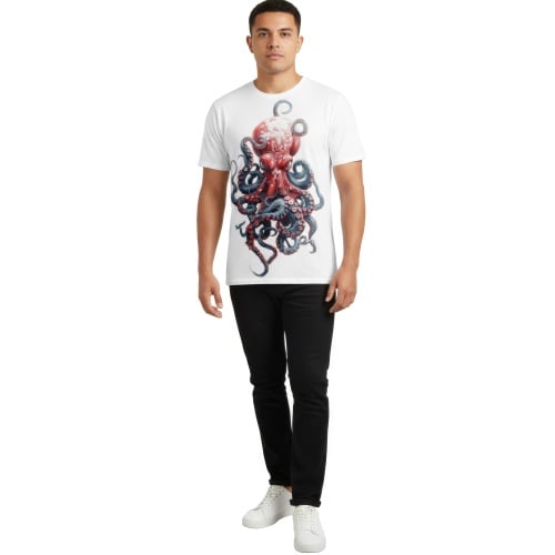 Superjockk Octopus Round Neck Tshirt