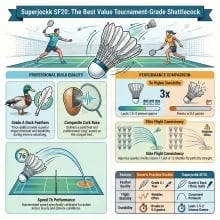 Superjockk Super Flight 20 Feather Shuttlecock Superjockk Super Flight 20 Feather Shuttlecock
