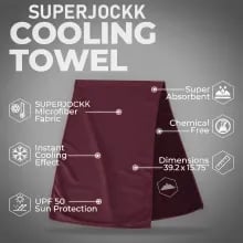 Superjockk Microfiber Cooling Towel for Face and Neck Superjockk Microfiber Cooling Towel for Face and Neck