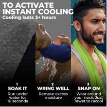 Superjockk Microfiber Cooling Towel for Face and Neck