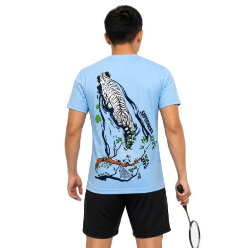 Superjockk White Tiger Round Neck Tshirt