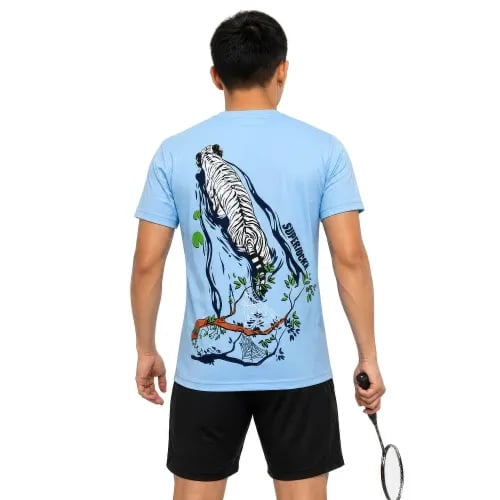 Superjockk White Tiger Round Neck Tshirt