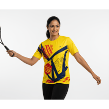 Superjockk Bold Yellow Spots Round Neck Tshirt