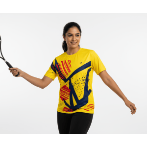 Superjockk Bold Yellow Spots Round Neck Tshirt Superjockk Bold Yellow Spots Round Neck Tshirt