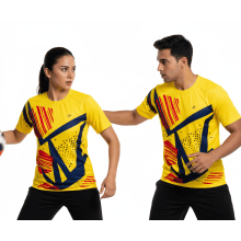 Superjockk Bold Yellow Spots Round Neck Tshirt