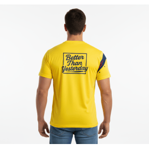 Superjockk Bold Yellow Spots Round Neck Tshirt Superjockk Bold Yellow Spots Round Neck Tshirt