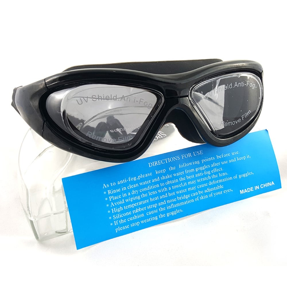 KS Sports Swimming Goggles with Plastic Case - Adult Antifog, UV Protection