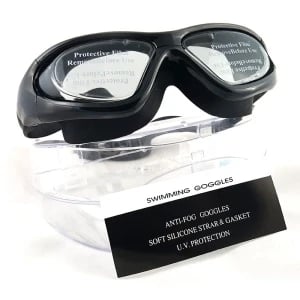Swimming Goggles with Plastic Case - Adult Antifog, UV Protection Swimming Goggles with Plastic Case - Adult Antifog, UV Protection