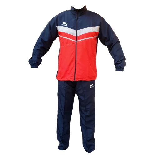 Shiv Naresh Solid Red-Grey Tracksuit