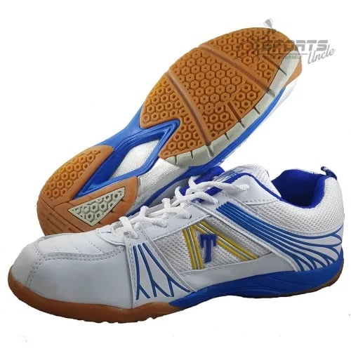 Shiv Naresh Trenz Badminton Shoes - White/Blue