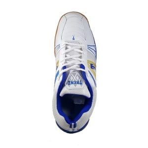 Shiv Naresh Trenz Badminton Shoes - White/Blue Shiv Naresh Trenz Badminton Shoes - White/Blue