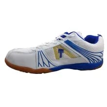 Shiv Naresh Trenz Badminton Shoes - White/Blue Shiv Naresh Trenz Badminton Shoes - White/Blue