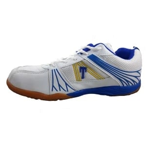 Shiv Naresh Trenz Badminton Shoes - White/Blue