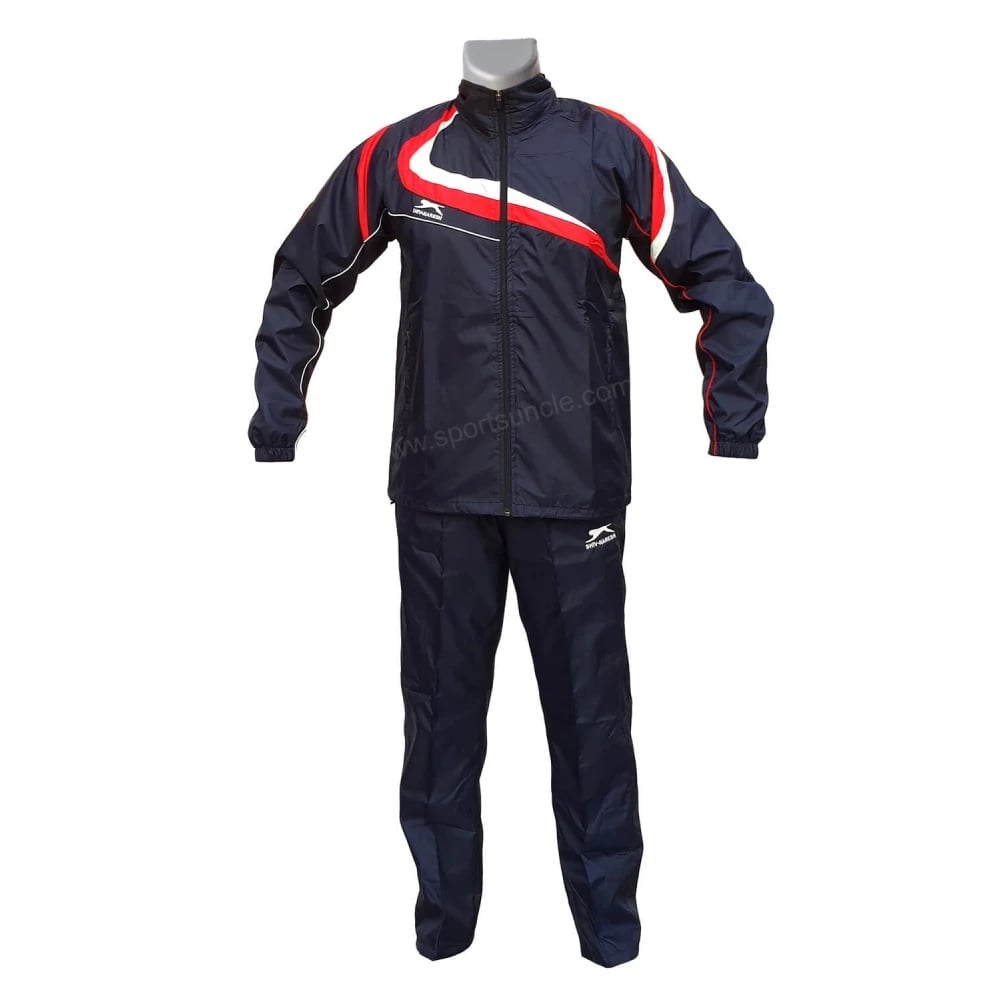 Shiv Naresh Navy-Blue / Red Wind Cheater TrackSuit