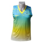 Vicky Sleeveless Dryfit Badminton Tshirt - Blue