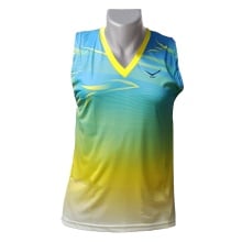 Vicky Sleeveless Dryfit Badminton Tshirt - Blue