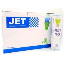 Vicky Jet 10 Nylon Shuttlecock Yellow - Pack of 10