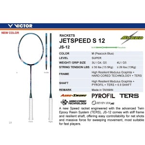 Victor JetSpeed 12M Badminton Racket