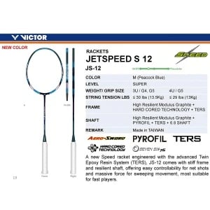 Victor JetSpeed 12M Badminton Racket Victor JetSpeed 12M Badminton Racket