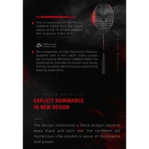Victor Thruster TK Ryuga Metallic Badminton Racket Victor Thruster TK Ryuga Metallic Badminton Racket