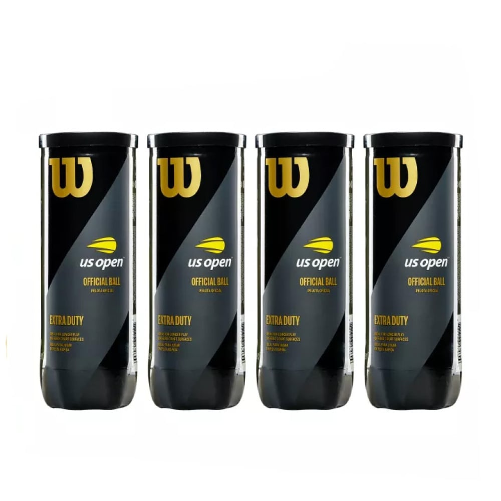 Wilson US Open Tennis Balls (4 Cans)