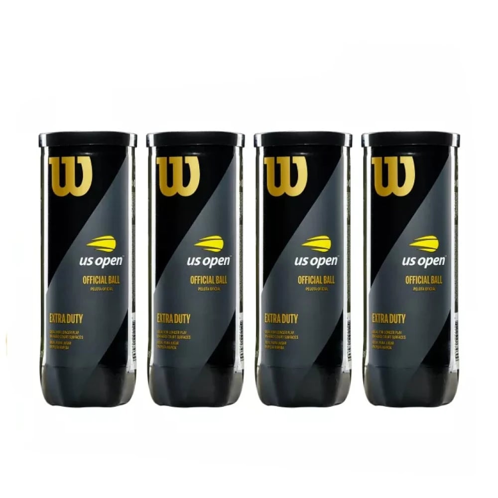 Wilson US Open Tennis Balls (4 Cans)