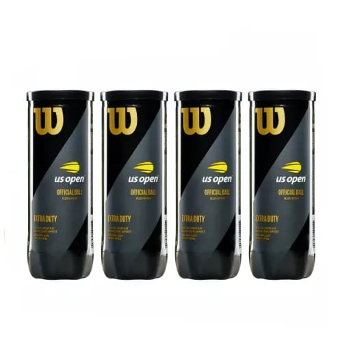 Wilson US Open Tennis Balls (4 Cans)