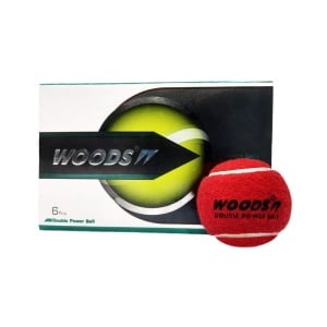 Woods Double Power Cricket Tennis Ball - Heavy, Pack of 12 Woods Double Power Cricket Tennis Ball - Heavy, Pack of 12