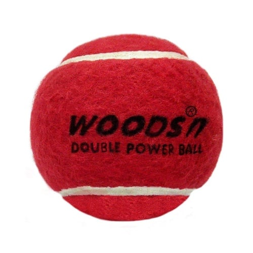 Woods Double Power Cricket Tennis Ball - Heavy, Pack of 12