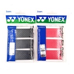Yonex AC 143 EX Tacky Feel Grip, Pack of 3 Grips (Assorted)