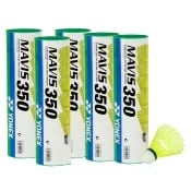 Yonex Mavis 350 (Pack of 5) Green Cap Shuttlecock - Yellow