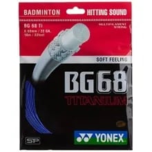 Yonex BG 68 Ti Badminton Strings - Assorted Yonex BG 68 Ti Badminton Strings - Assorted
