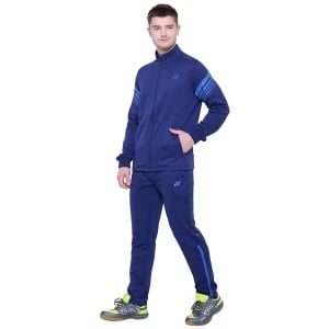 Yonex Navy Blue Solid Tacksuit Yonex Tracksuit