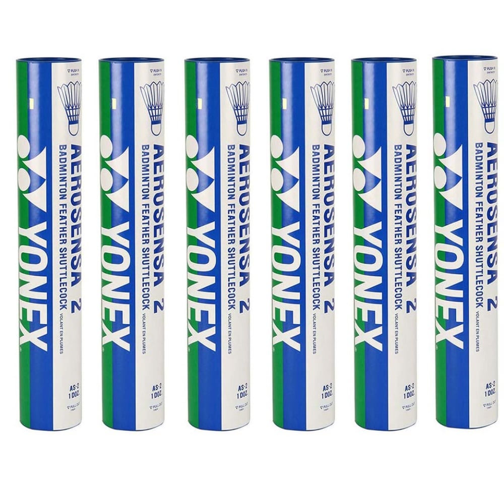 Yonex Aerosensa 2  (Pack of 6) Feather Shuttlecock