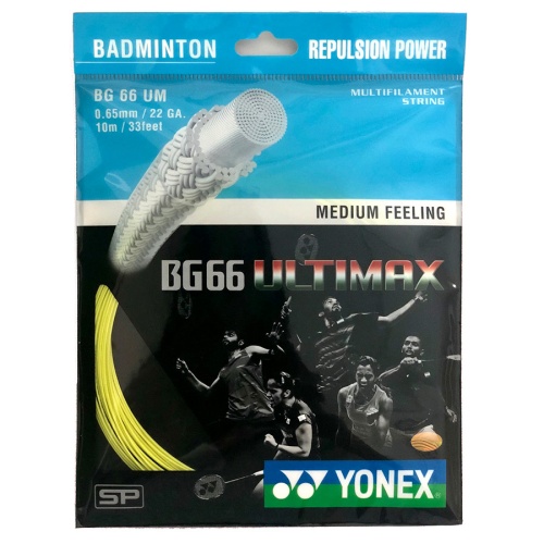 Yonex BG 66 Ultimax Badminton Strings - Assorted Colors
