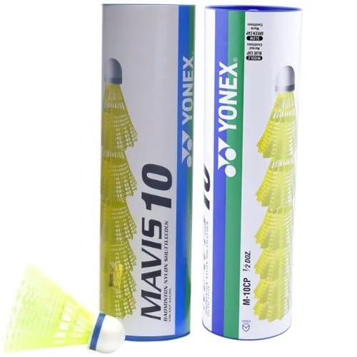 Yonex Mavis 10 Blue Cap Yellow Shuttlecock - Pack of 2