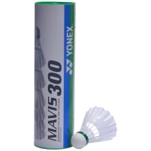 Yonex Mavis 300 Green Cap Shuttlecock - White
