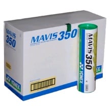 Yonex Mavis 350 (Pack of 10) Green Cap Shuttlecock - Yellow