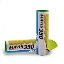 Yonex Mavis 350 (Pack of 2) Green Cap Shuttlecock - Yellow Yonex Mavis 350 (Pack of 2) Green Cap Shuttlecock - Yellow